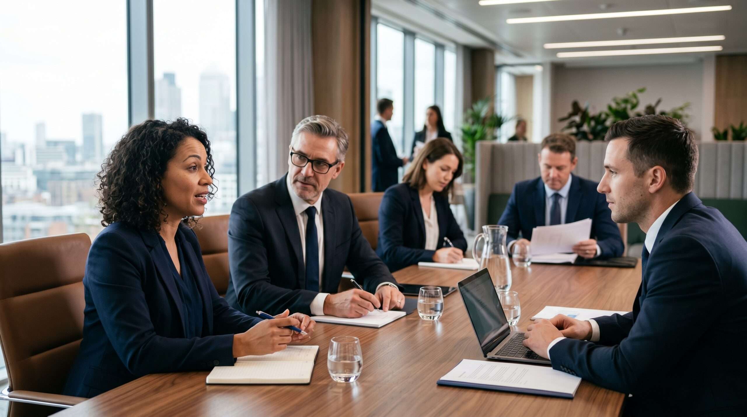 business partnership meeting
