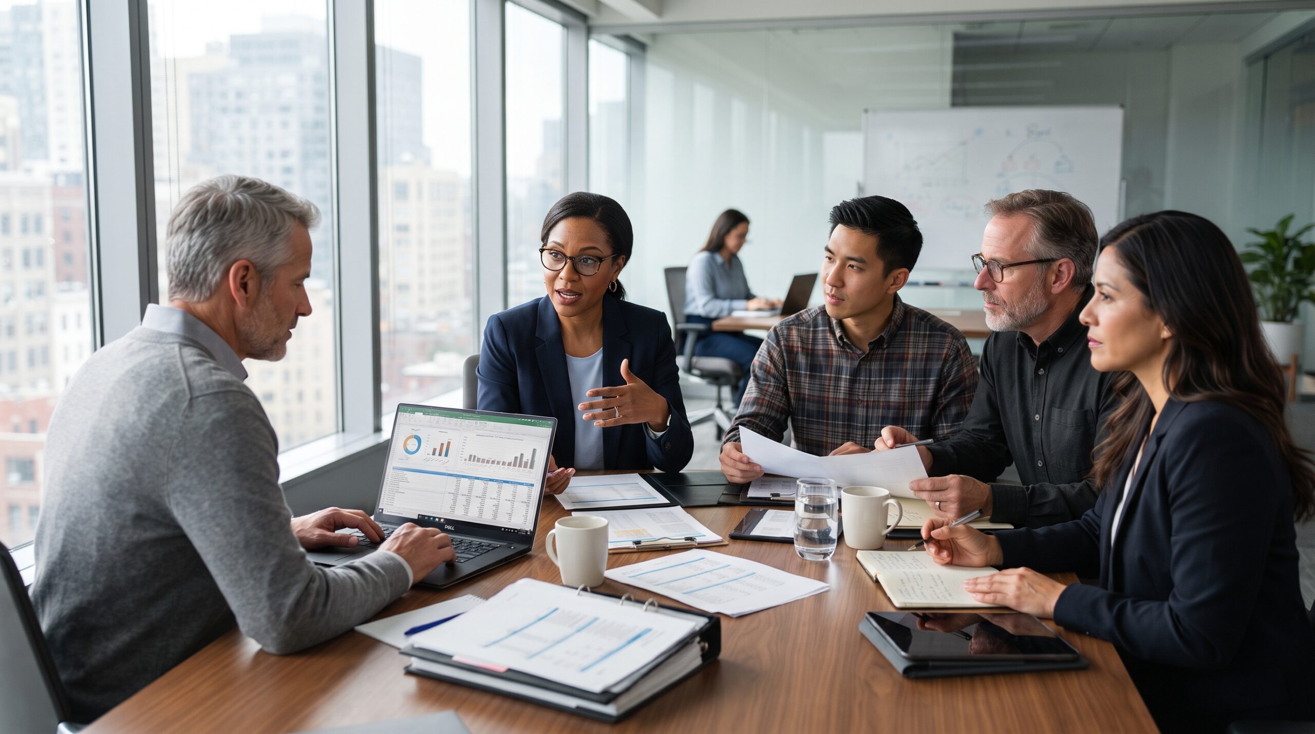 nonprofit financial management team meeting