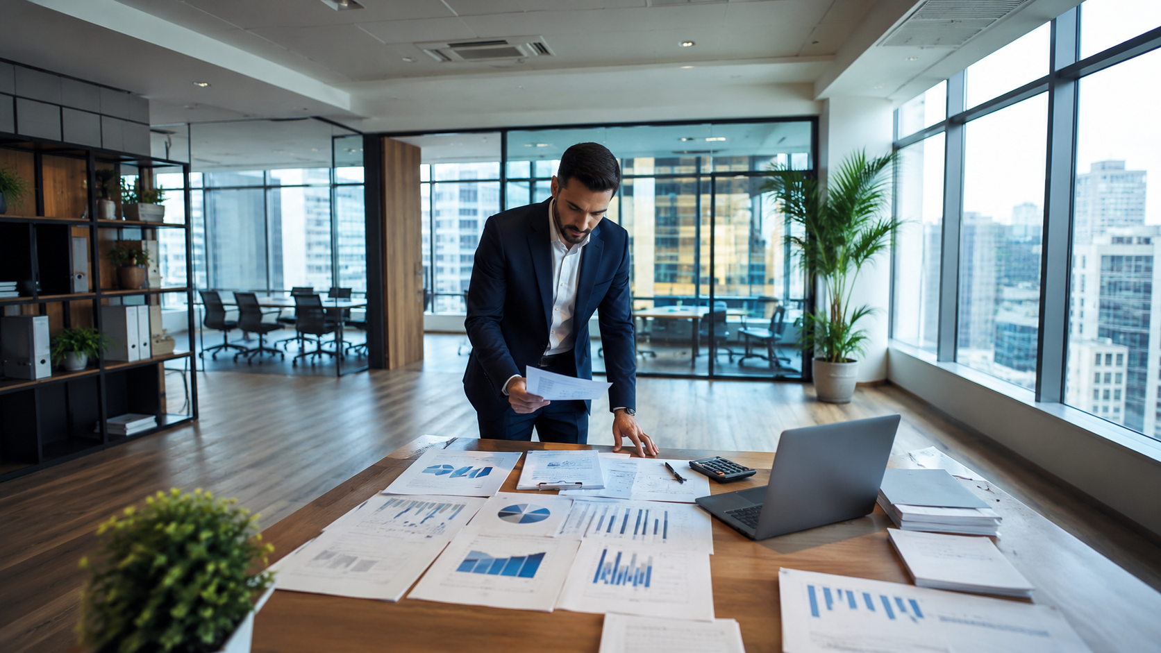 business accountant analyzing procure-to-pay process